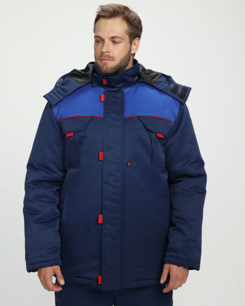 Костюм ФЛОФТ-1 зимний с БР (т.синий/васильковый)