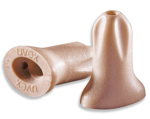 Беруши UVEX ХАЙ-КОМ одноразовые без шнурка (бежевый)