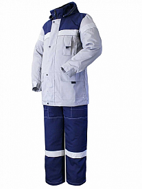 Костюм мужской ТЕХНО ИТР с противомоскитной сеткой Куртка + полукомбинезон
