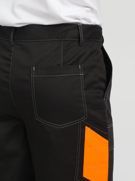 Костюм ВИВАТ-1 ПРЕМИУМ СН МВО с БР (черный/оранжевый)