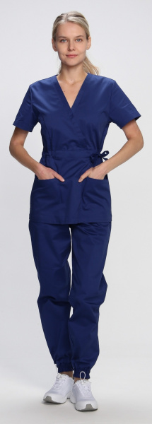Костюм MEDLINE женский с БР (т.синий)