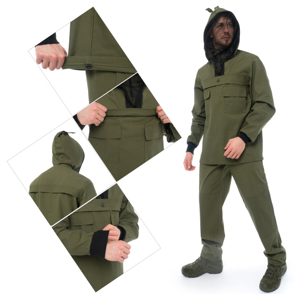 Костюм ТОБОЛ-1 с антимоскитной сеткой (хаки)