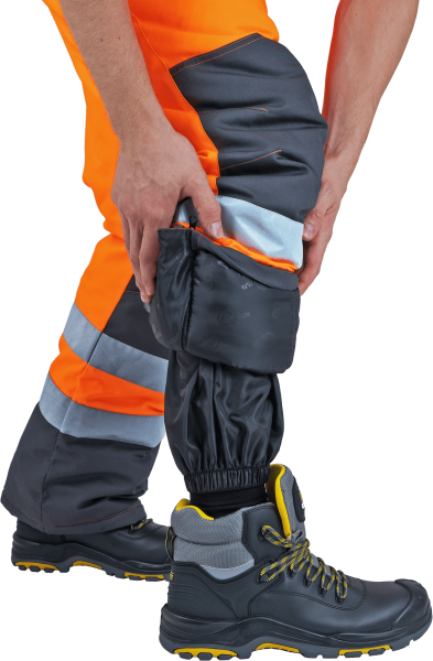 Костюм РЕФЛЕКТ-2 зимний с ПК (оранжевый/серый)