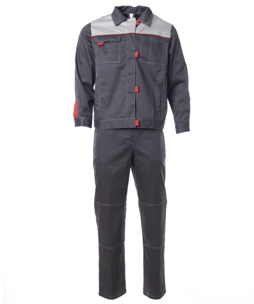 Костюм ВОЛГА женский (т.серый/св.серый)