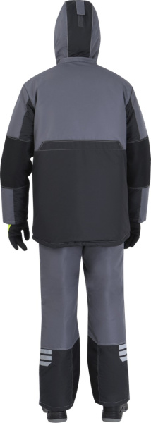 Куртка ЭДВАНС ИМПОРТ зимняя (серый/т.серый/лимонный)