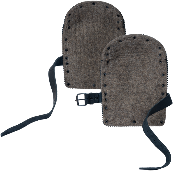 Наколенники для сварщиков кожаные (черный)