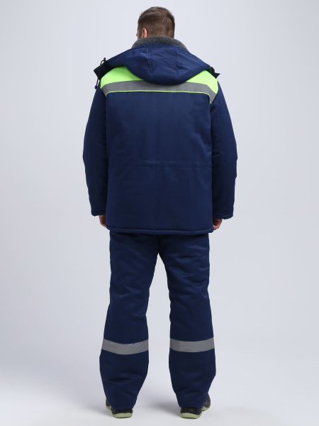 Костюм Т-УЛЬТРА СОП зимний с БР (т.синий/лимонный)
