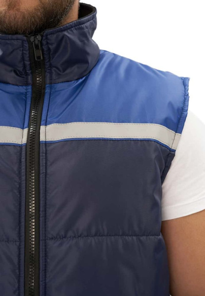 Жилет ФАВОРИТ зимний с СОП (синий/васильковый)