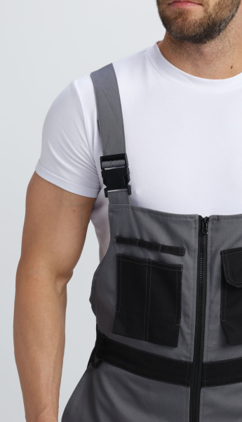 Полукомбинезон МИЛАН NEW CH МВО (т.серый/черный)