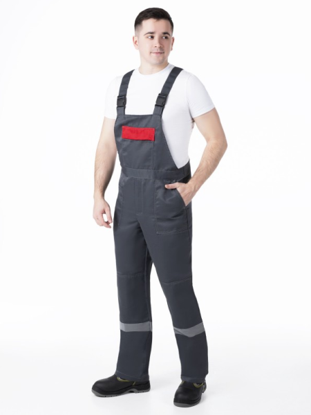 Костюм ЛЕГИОНЕР-2 СОП с ПК (т.серый/красный)