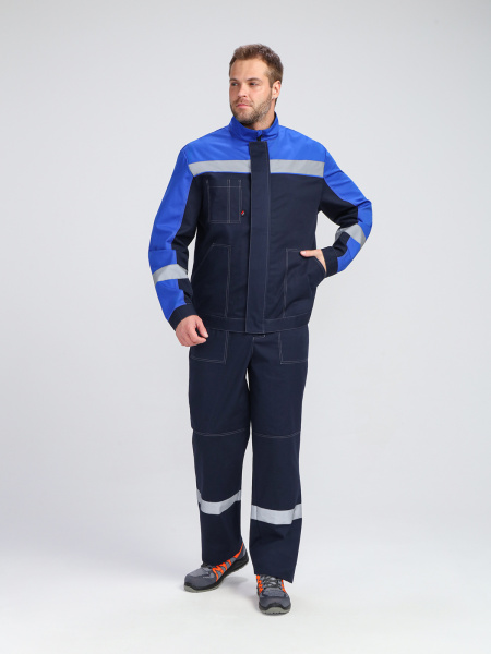 Костюм БРИГОТЕК-1 СОП с БР (т.синий/васильковый)