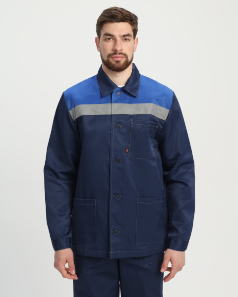 Костюм СТАНДАРТ СОП усиленный с БР (т.синий/васильковый)