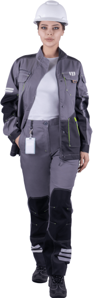 Куртка ЭДВАНС женская (серый/т.серый/черный)