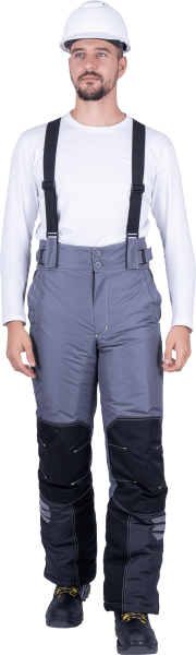 Брюки ЭДВАНС зимние (серый/т.серый/черный)