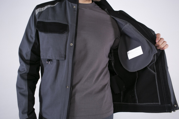 Костюм Милан, брюки, серый/черный