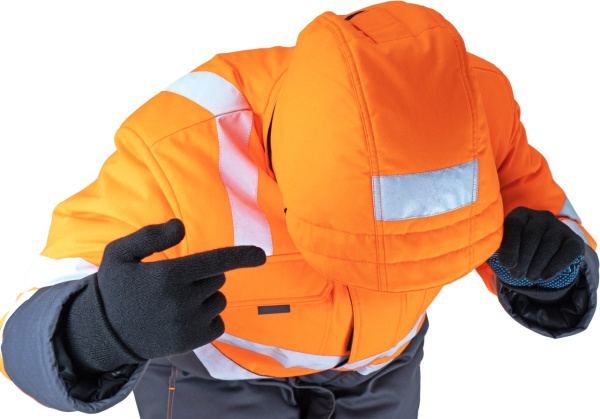 Костюм РЕФЛЕКТ-2 зимний I-III клим.пояс с ПК (оранжевый/серый)