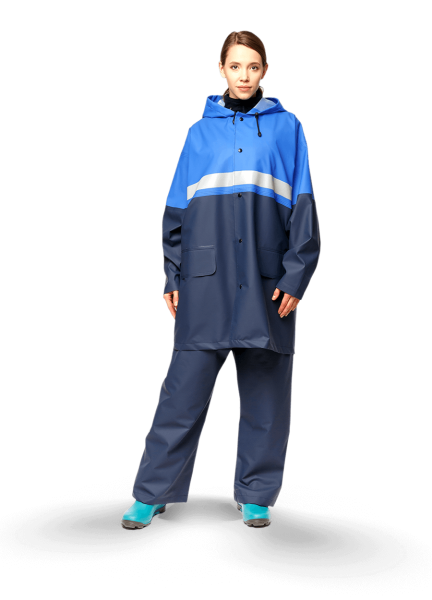 Костюм влагозащитный с СОП (васильковый/т.синий)