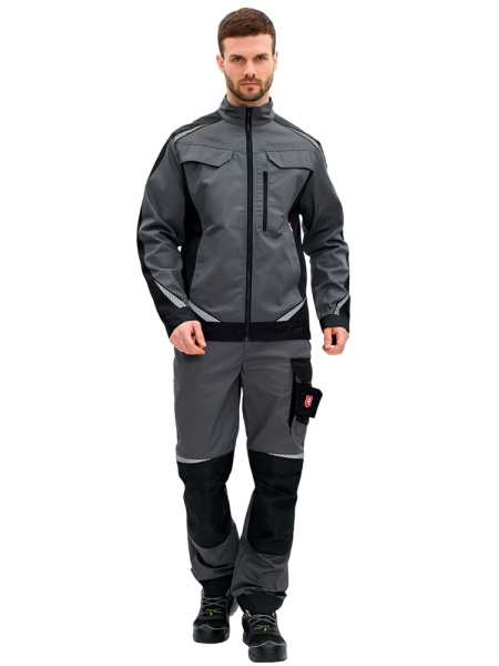 Брюки RONTA BR271 (т.серый/черный)