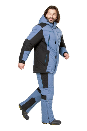 Костюм КРАНЦ-НОРД 4 зимний с БР и жилетом (маренго/черный/голубой) Костюм КРАНЦ-НОРД 4 зимний с БР и жилетом (маренго/черный/голубой)