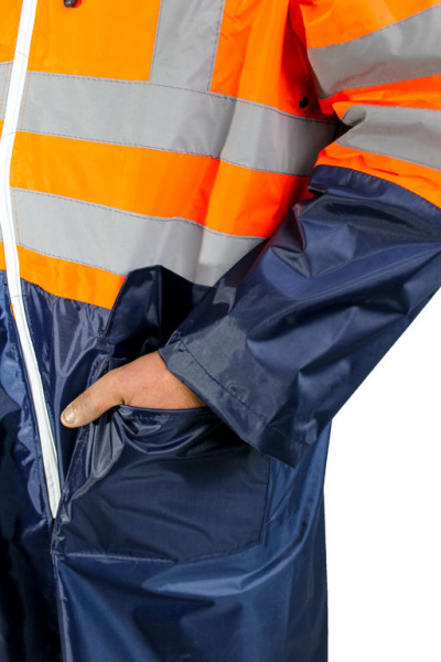 Плащ ГРОЗА (оранжевый/синий)