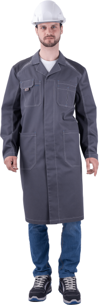 Халат ТУРБО SAFETY (серый/т.серый)