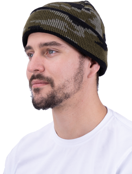 Шапка трикотажная зимняя (кмф)