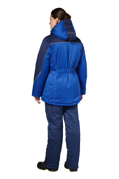 Костюм СТРАЙК зимний женский с БР (василёк/т.синий)