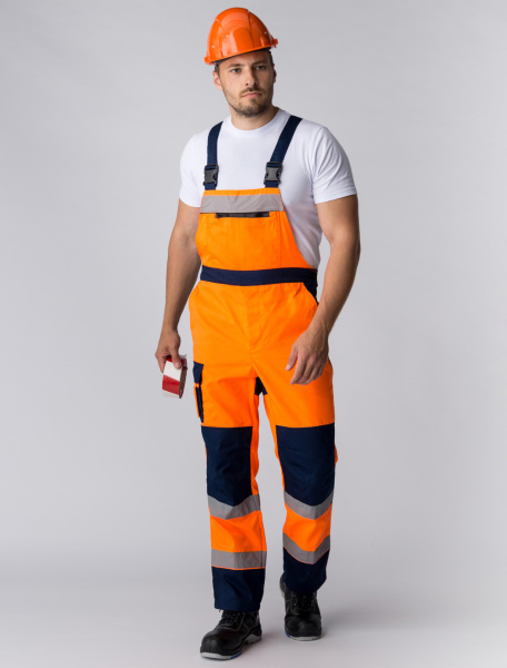 Костюм ДОРОЖНИК С-2 с ПК (оранжевый/т.синий)