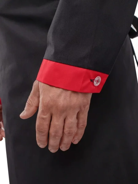 Костюм повара ДУГЛАС 5 элементов (черный/красный)