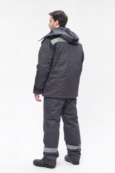 Костюм РЕГИОН-ПЛЮС с БР (серый/черный/лимонный)