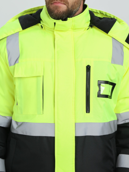 Костюм PROFLINE SPECIALIST зимний сигнальный с БР (желтый/черный)