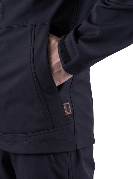 Куртка СОФТШЕЛЛ (черный/красный)