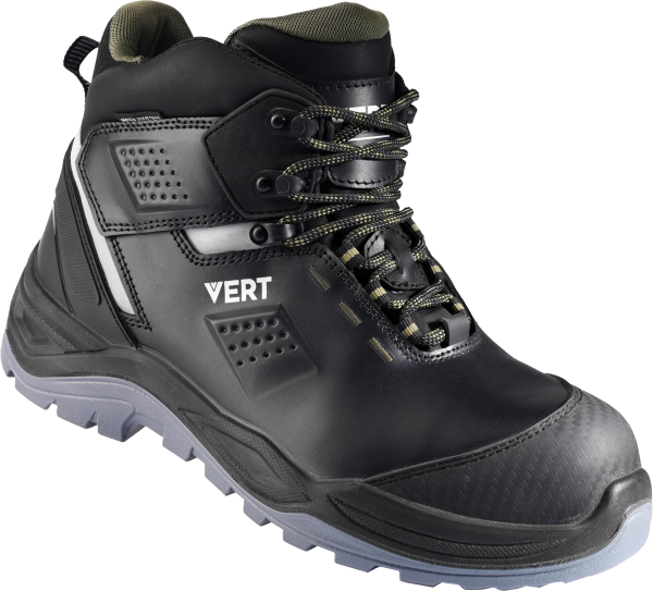 Ботинки VERT ПУ/ТПУ кожаные с КП и КС (черный)