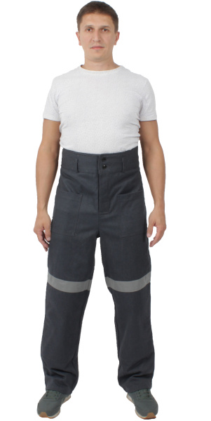 Костюм шахтерский ГОРИЗОНТ-1 СОП пылезащитный с БР (т.серый)
