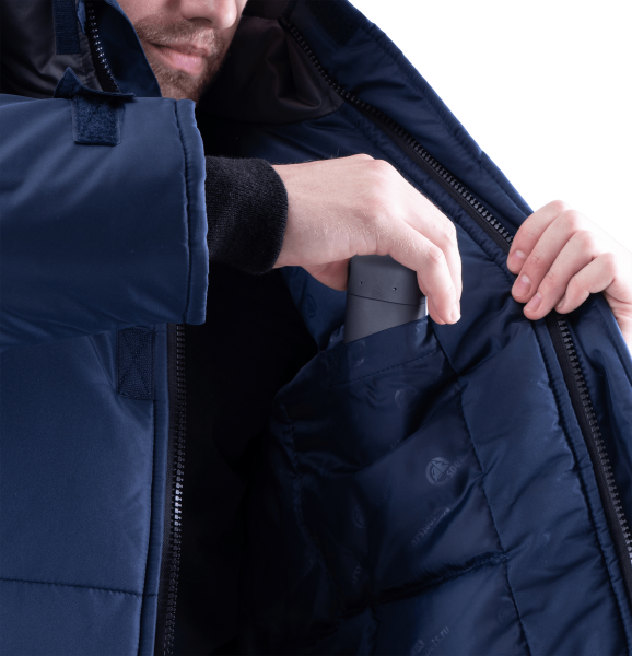 Куртка ШАТЛ зимняя (т.синий/серый)