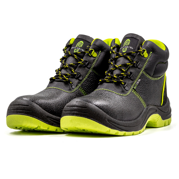 Ботинки ЛАЙМ 5308Т lime ПУ/ТПУ с МП (черный/лайм)