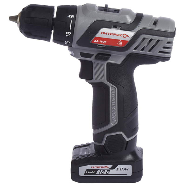 Аккумуляторная дрель-шуруповерт ИНТЕРСКОЛ ДА-18ЭР ПРОМО 436.2.2.20 18В 35Нм 2х2А/ч