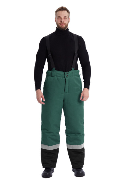 Костюм ЗИМНИК зимний с БР (т.зеленый/черный)