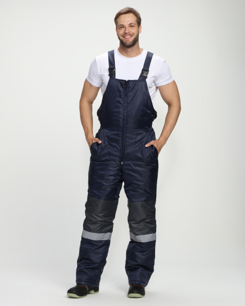 Костюм МЕГРЕС-2 зимний с ПК (т.серый/т.синий)