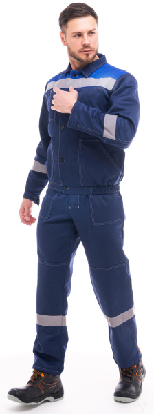 Костюм ЕНИСЕЙ с ПК (т.синий/васильковый)