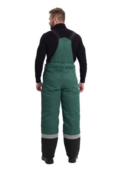 Костюм ЗИМНИК зимний с БР (т.зеленый/черный)