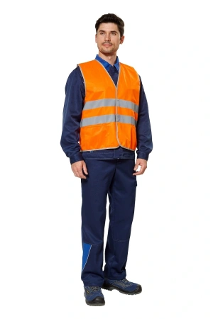 Жилет сигнальный с СОП (оранжевый)
