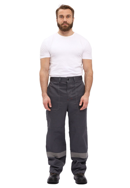 Костюм УДАРНИК с БР (т.серый/красный)