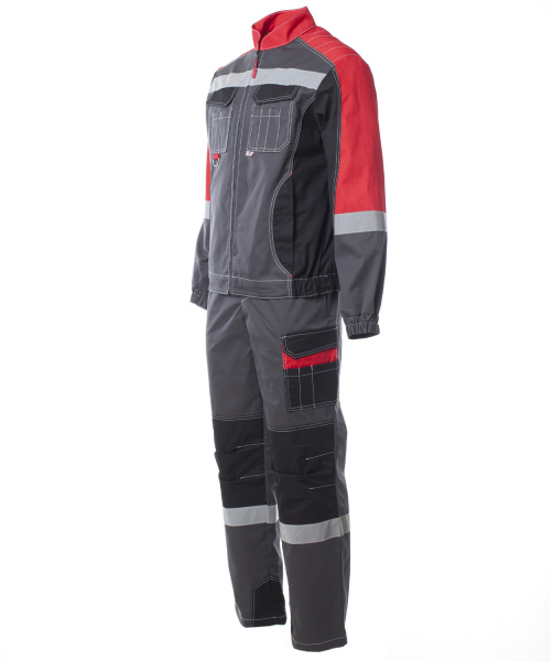 Костюм ФОРМУЛА с СОП с ПК (т.серый/красный/черный)