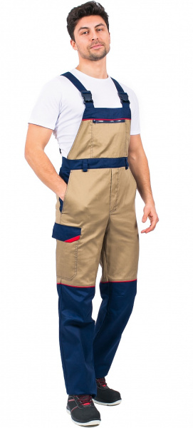 Костюм Сервис NEW, п/к, бежевый/т.синий