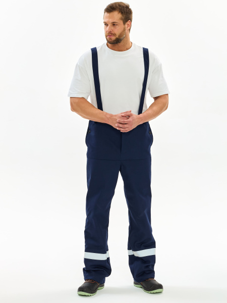 Костюм сварщика ВЕЛДСВАР-СОП 2 кл.защиты с БР (т.синий/васильковый)