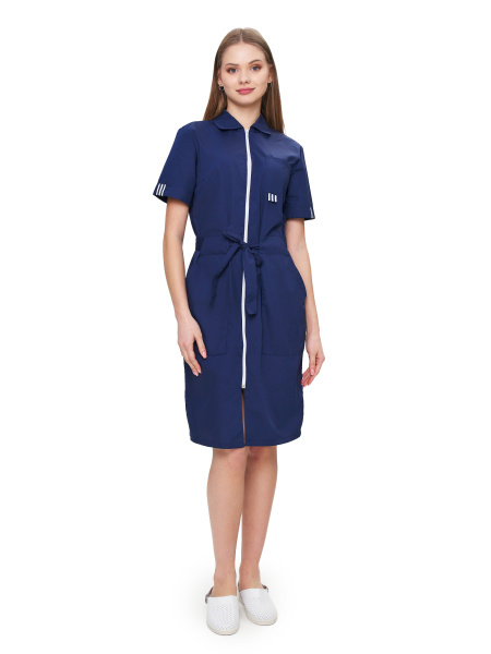 Халат ЭРА женский (т.синий)