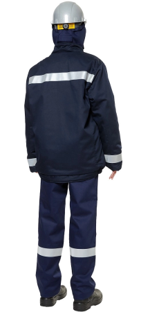Костюм СП09-ДVII женский защитный от электродуги демисезонный с БР (оранжевый/т.синий)