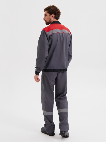 Костюм КОРПУС с БР (т.серый/черный/красный)