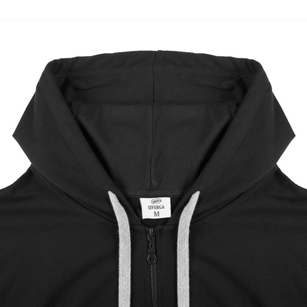 Толстовка UNIT SIVERGA на молнии с капюшоном (черный)